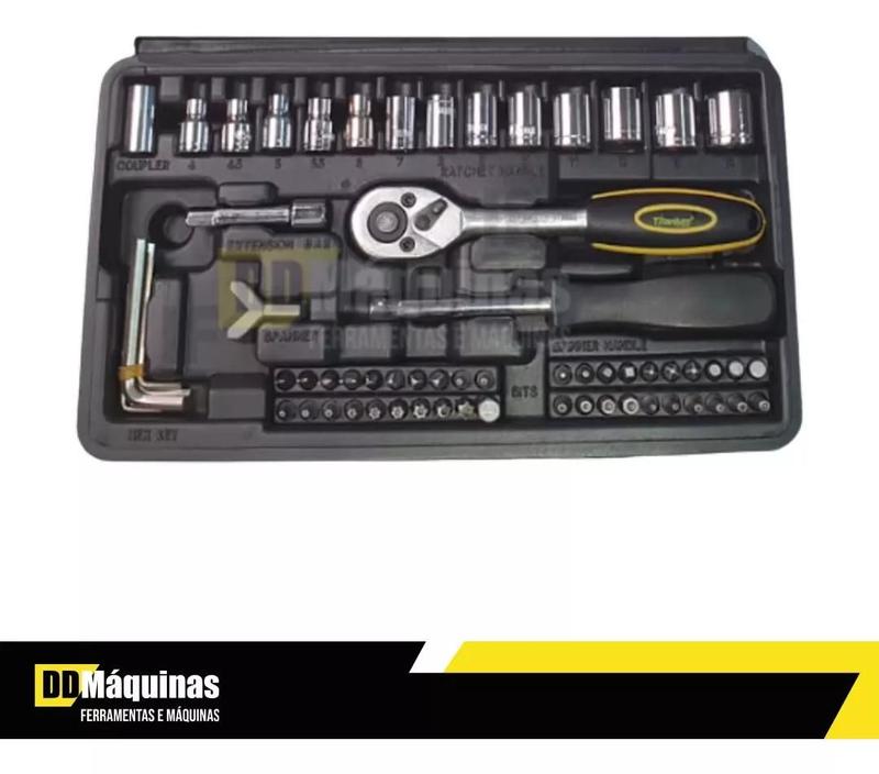 Jogo De Ferramentas Com 128 Peças 05774 - Titanium - Kit